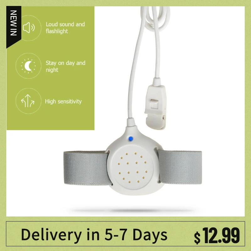 Hot Professional Arm Wear Bedwetting Sensor Alarm For Baby Toddler Adults Potty Training Wet