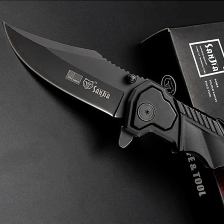 

Outdoor Defensive Knife Height Folding Knife Camping Hunting Tactical Knife Portable Pocket Foldable Survival Knife