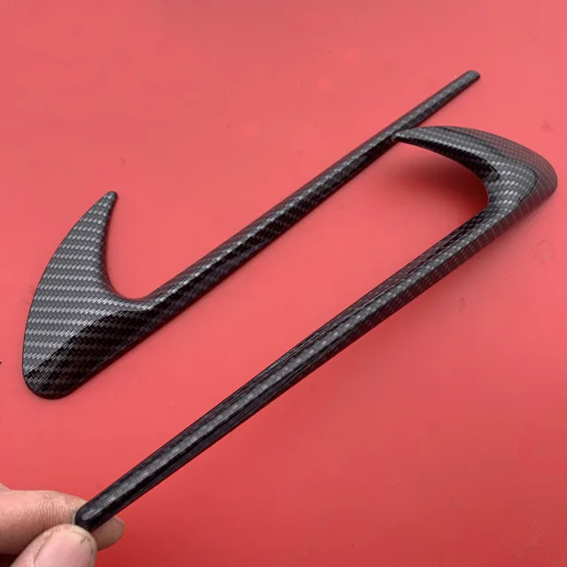 carbon fiber black Vent Fender отделка эмблемы лезвие логотип V8 BITURBO 4matic+ для Mercedes Benz AMG V8 C200 C300 E300 E400 W213 стайлинга автомобилей сбоку Стикеры - Цвет: carbon fiber black