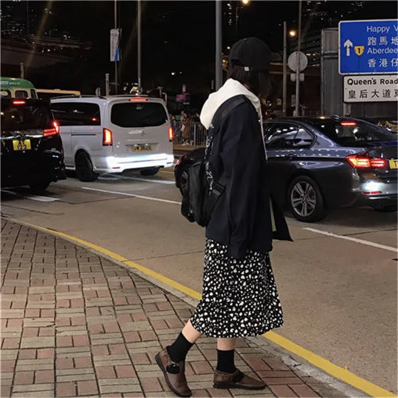 Осенняя Толстовка Femme зима Harajuku уличная мода толстовки с капюшоном женские с длинным рукавом забавные толстовки с принтом женские