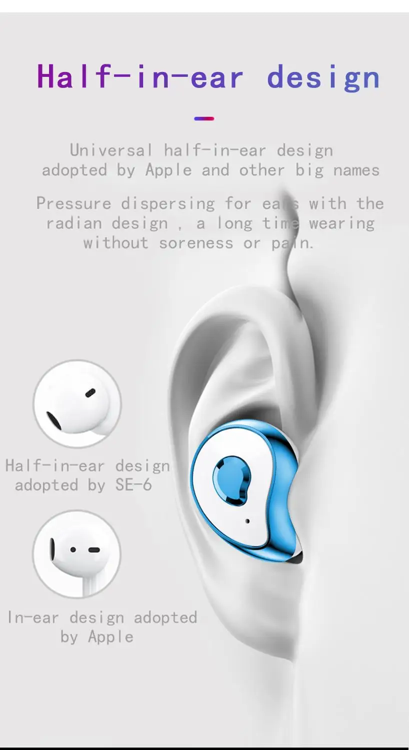 FELYBY SE-6 Беспроводная bluetooth-гарнитура 5,0 водонепроницаемые спортивные наушники с зарядным устройством