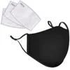 Masque buccal en coton noir unisexe, réutilisable, anti-poussière, lavable, Anime, pour cyclisme, Camp ► Photo 2/6