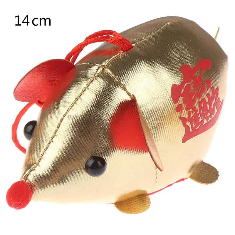 Маленький кулон крыса год игрушка-талисман плюшевые китайский год вечерние украшения подарок мини брелок куклы 1 шт. милые плюшевые игрушки мышь - Цвет: A2