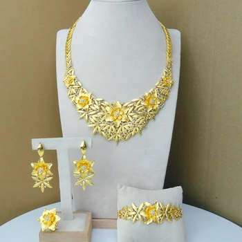 

Yuminglai Dubai Gold Jewelry Sets Imitation Jewelry for Women FHK7045