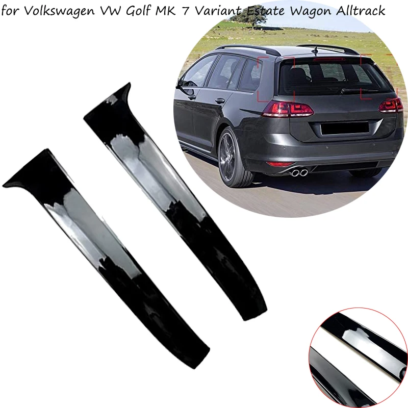 

For Volkswagen VW Golf MK 7 Variant Estate Wagon Alltrack Car Styling Car Rear Wing Side Spoiler Stickers Trim Cover Accessories