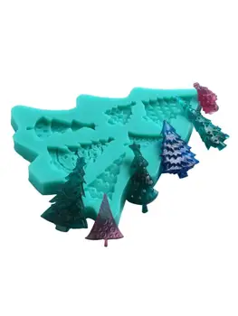

Christmas Tree Epoxy Resin Pendant Silicone Mold Christmas Tree Soap Molds Tools A2UA