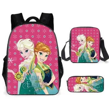 

Disney Fashion Cartoon Elsa Backpack Girls School Bag Kids Children Schoolbags Lovely Knapsack Baby Bags Gift For Girl