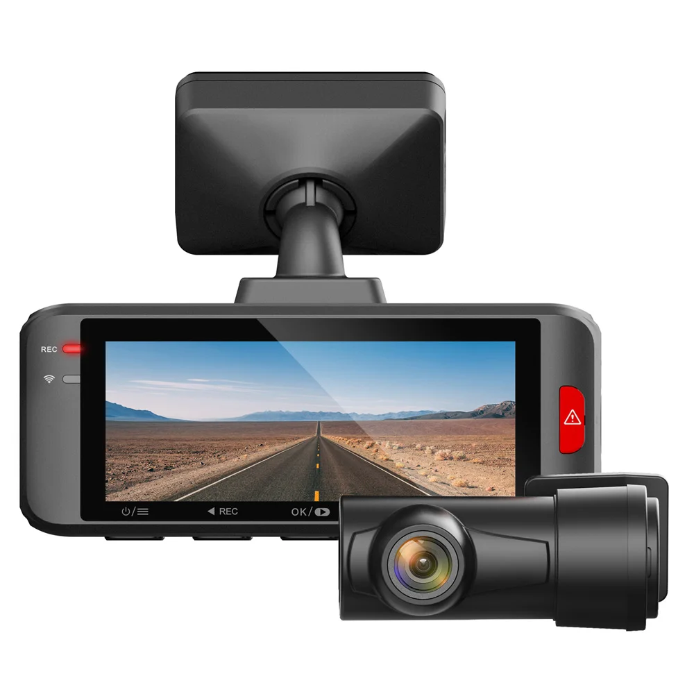 Q4-Dash Cam Front and Rear 2K+1080 & WiFi