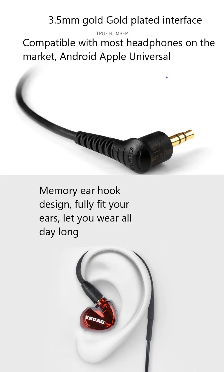 Wired Earbuds Replacement Lead Cable For MMCX Shure SE215 SE315