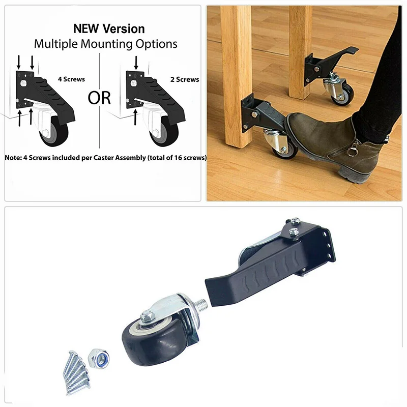

Worktable Robust Caster Swivel Stepdown Steering Wheel Stable Durable for Heavy Duty Use TN99