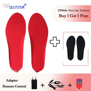 

2 Pairs of New Wireless Heating Warm Insoles Winter Electric Insoles Men and Women Breathable Insoles Foot Warmer Usb Insole