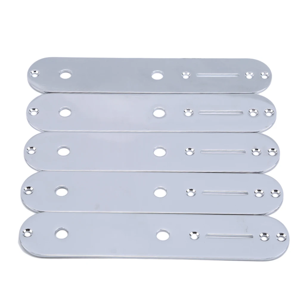 

5pcs Quality Plated Control Plate For Telecaster Tele Electric Guitar Silvery