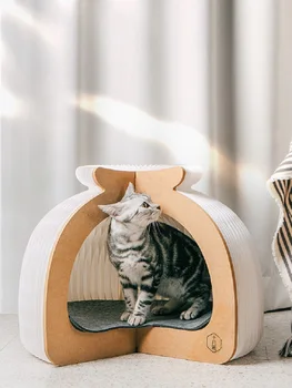 

Creative Bun Cat Nest Closed Foldable Cat Tent Four Seasons Universal Removable And Washable Winter Warmth Three Options Pet Bed