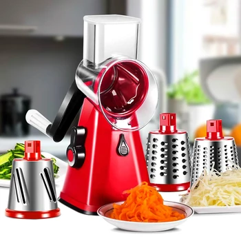 

2020 New Arrival Manual Vegetable Cutter Slicers Kitchen Accessories Gadgets Multifunctional Round Rotate Mandoline Shredders