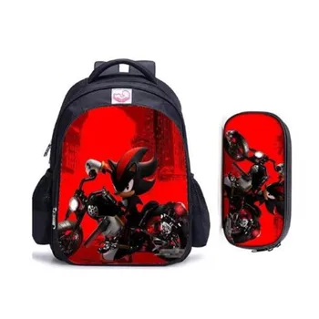 

Cartoon Game Book Backpack Daily School Backpack Gift 16 Inch Mario Bros Sonic Boom Backpack For Children School Bags