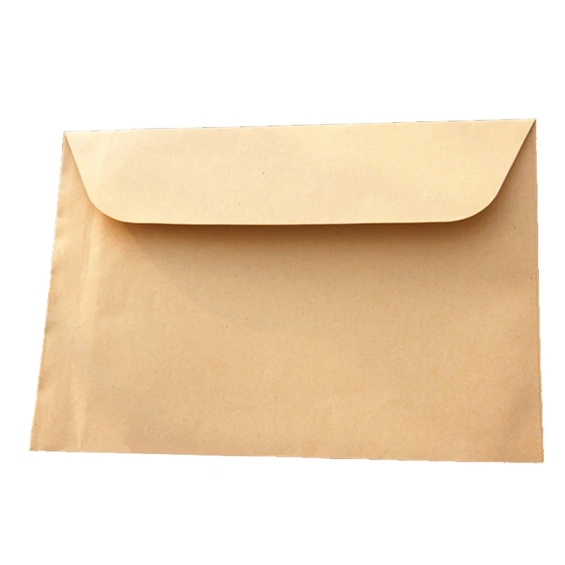 100pcs/lot 32.4x22.9cm kraft paper big Envelope For A4 document Greeting Card Cover Photo case party invitation card package | Дом и сад