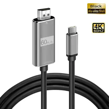 

1 Pcs 1.8M USB 3.1 Type C To HDMI Adapter Cable Type C To HDMI Cable Adapter For MacBook For Samsung Galaxy S9/S8/Note 9 4K
