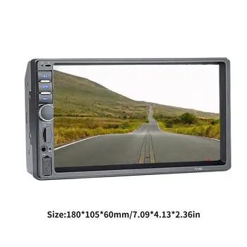 

7 Inch Screen Car MP5 Player 7018 Resistive/Capacitive Screen Touch Screen Stereophony Support 13 Languages Strong Control