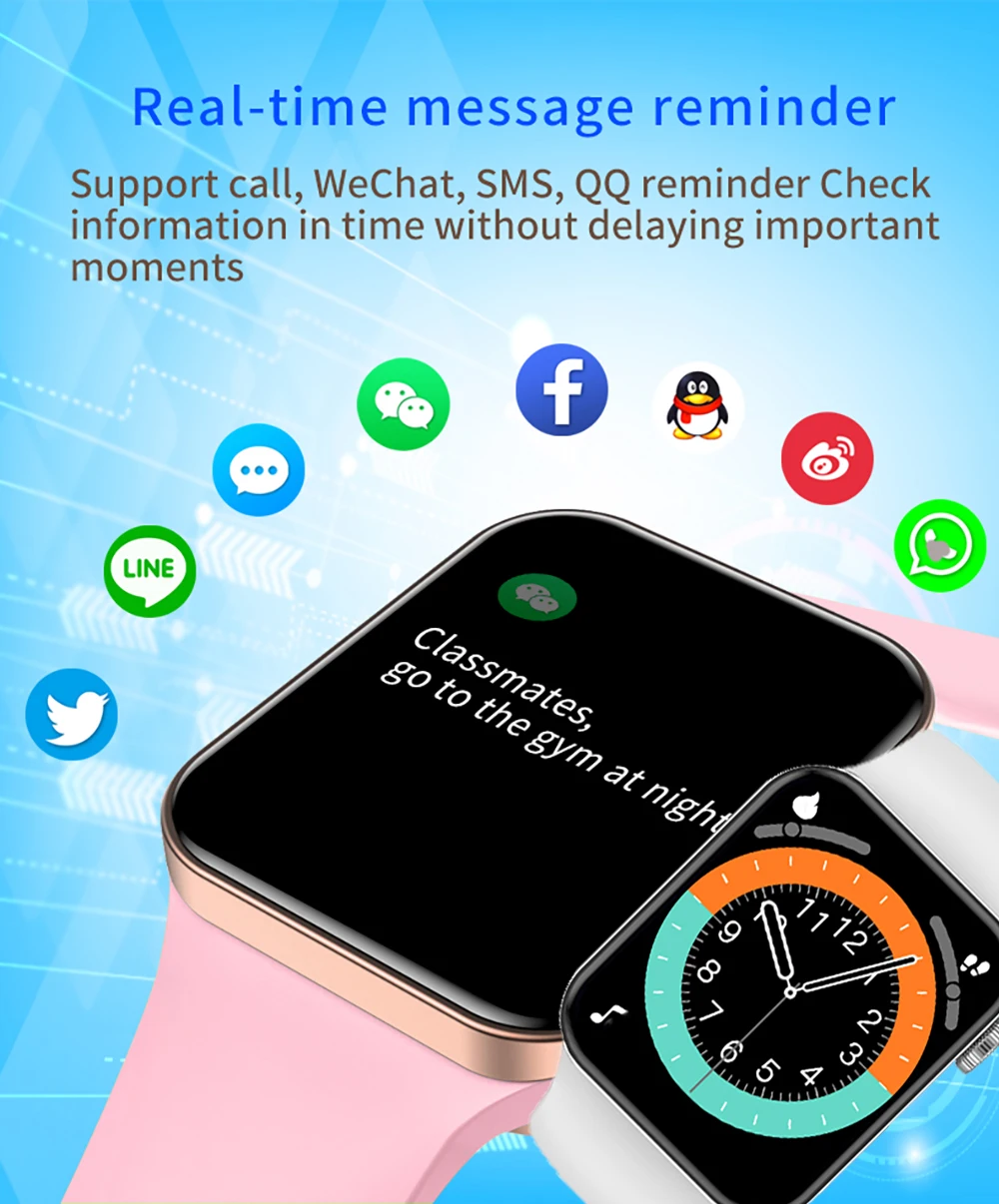 IWO T100 Plus Smart Watch Series 7 Heart Rate Monitor 2021 Smartwatch Men Women Fitness Tracker Bracelet For Android IOS Iphone