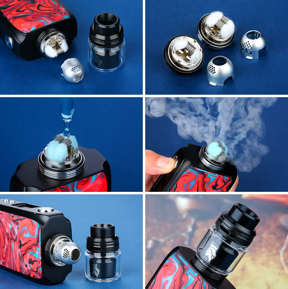 Original KAEES Solomon 3 RTA Tank 5.5ml Capacity  Singledual Coils Build Electronics Cigarette Vape Atomizer VS  Loop V1.5 Rda (2)