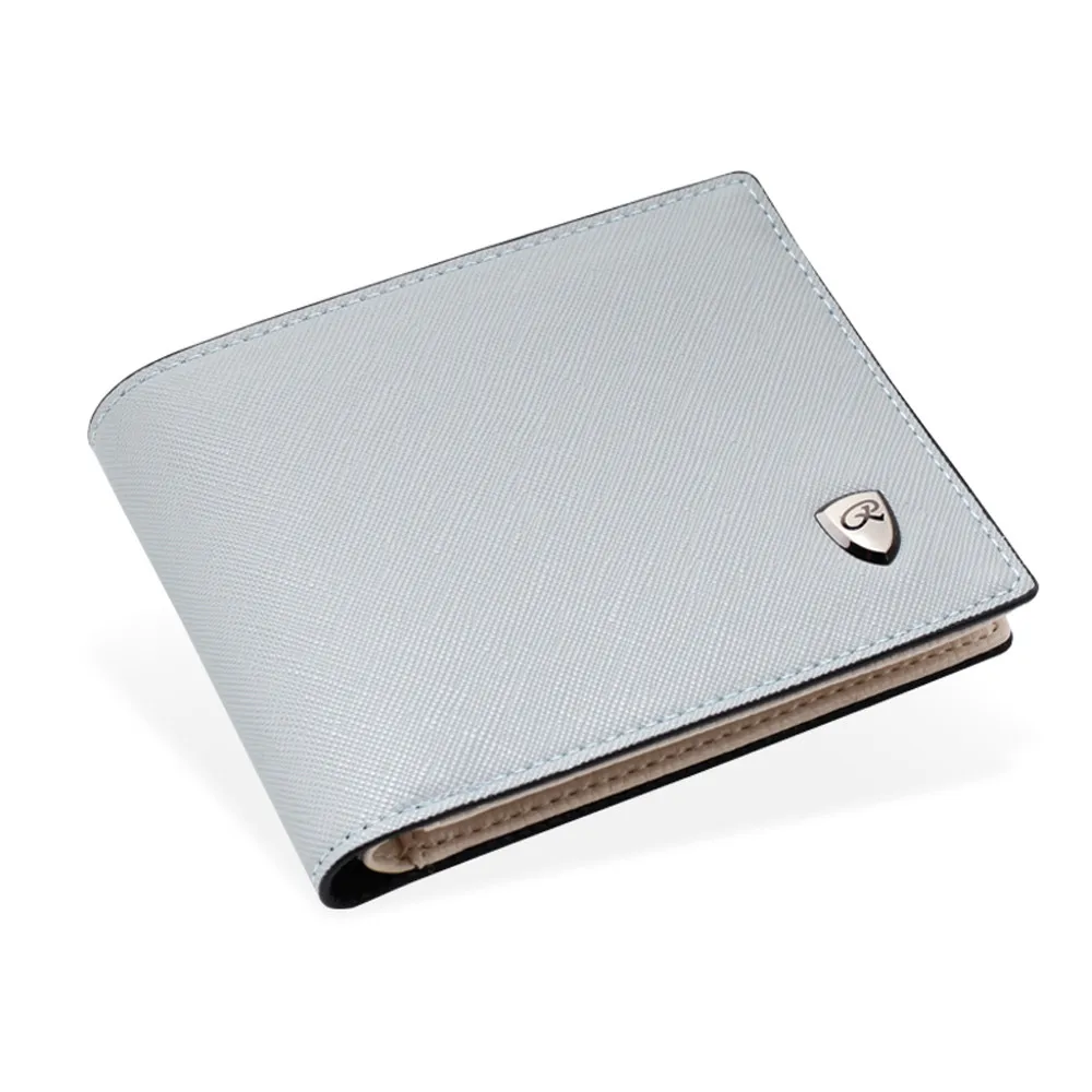 

Men Fashion Solid Color Cross Pattern Open Multi Card Position Wallet Fold Large Capacity Coin Purse Casual Package Wristlet