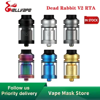 

Hot Original Hellvape Dead Rabbit V2 RTA 5ml Atomizer Improved Y-type Deck Single / Dual Coil Building Vape VS Destiny / Zeus X