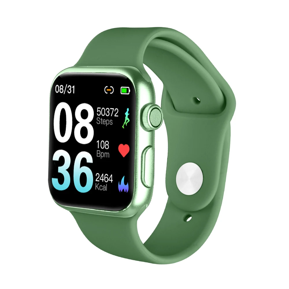 Смарт-часы P20 38 мм, умный браслет, сердечный ритм, плавательные часы с горячей водой, напоминание о звонках, PK iwo 10 12 w58 для IOS android - Цвет: green