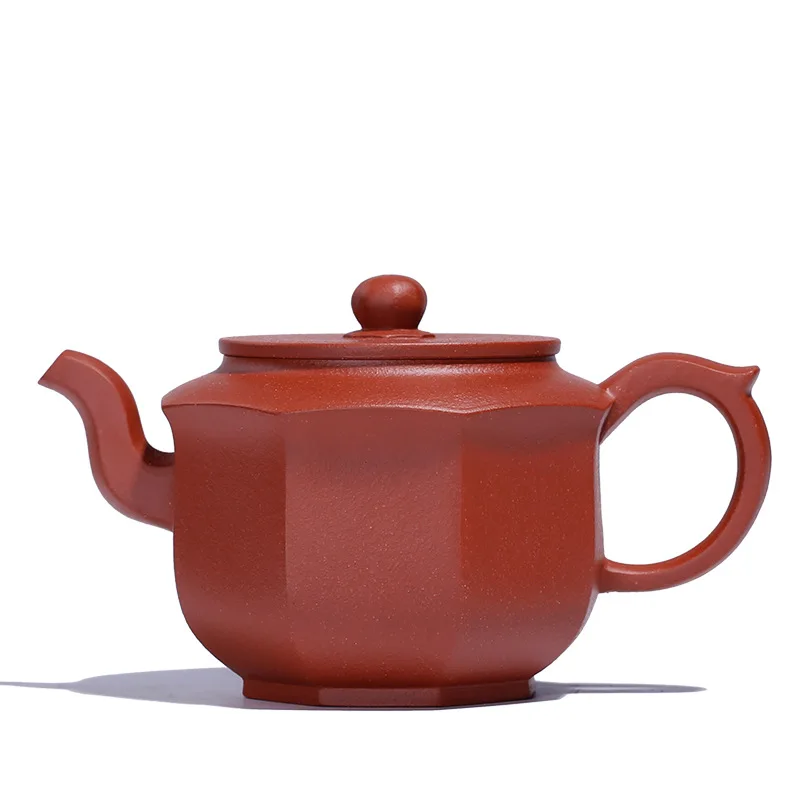 

Yixing Purply Clay Tea Teapot Chinese Kongfu Pots coarse Sand Zhu Mud Eight Parties Pot About 200ml