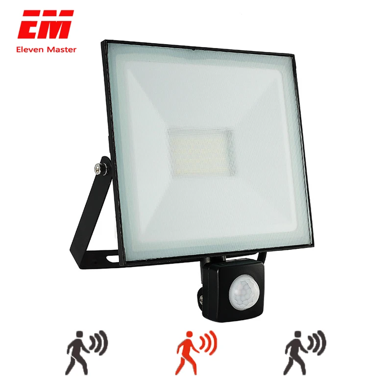 

PIR Infrared Motion Sensor LED Flood Light 20w 30w 50w 100W 220V 110V Reflector LED Lamp Floodlight For Outdoor Lighting ZFG0007
