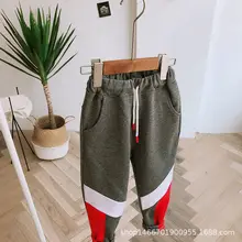 Детские спортивные брюки; сезон осень-зима; смешанные цвета; коллекция года; детская одежда; сезон осень; стиль; повседневные брюки с петельным ворсом для мальчиков
