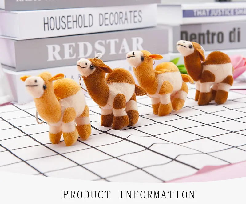 Kawaii милый верблюд брелок для ключей сумка Подвеска мультфильм животное кукла-Подвеска детская игрушка плюшевая игрушка