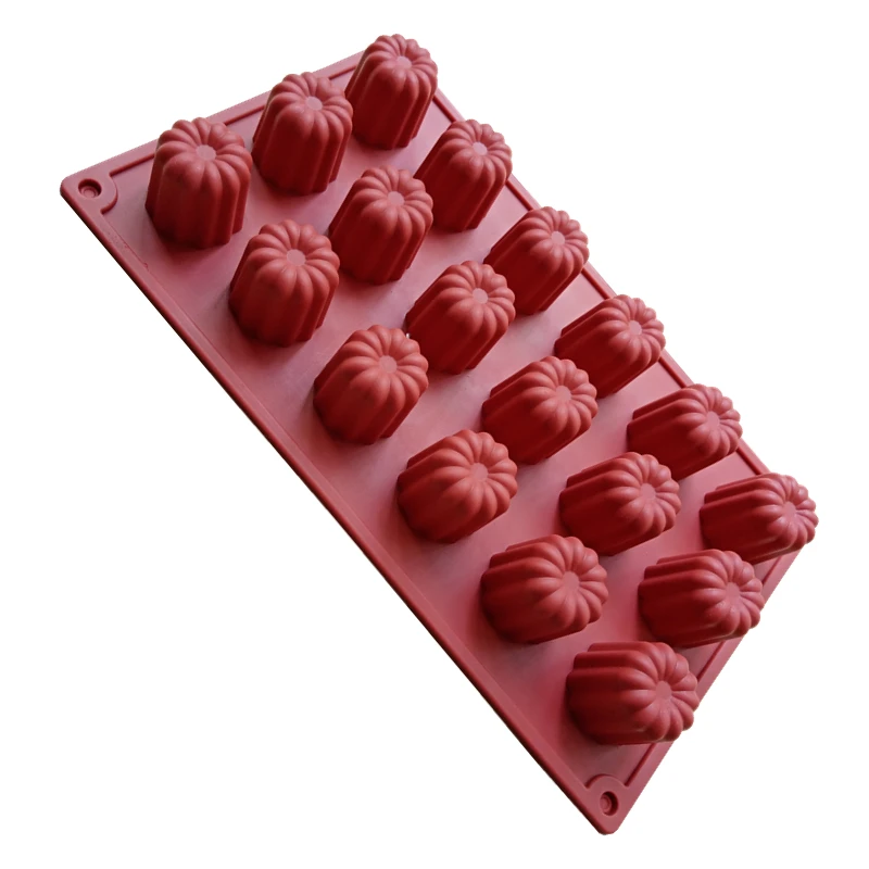 

Silicone Mold for Dessert, 18-cavity, Molds for Baking, French Dessert, Angel's Bell, 1Pc,Cannele mold,Food grade