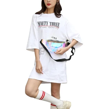 

2020 New Fashion Women Ladies Girls Waist Bag Laser Transparent Zipper Adjustable Crossbody Messenger Handbag