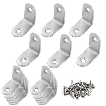 

Corner Brackets Right Angle Brackets L Bracket Heavy Duty with Screws Q1QC