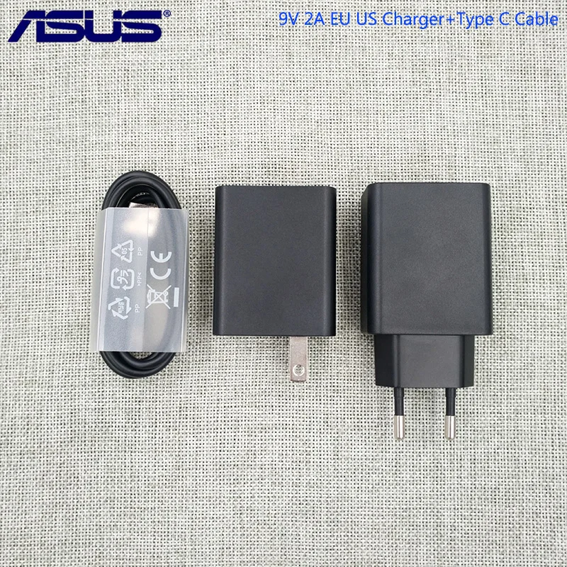 

Original ASUS 9V 2A Fast Charger Travel Adapter Type C Data Cable Sync Line 1M For Zenfone 3 Ultra Deluxe 4 4 Pro ZE554KL 5Z 6Z