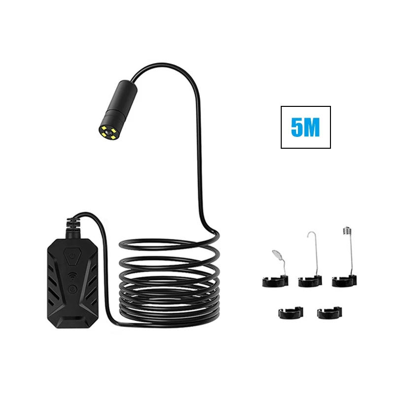 5M 5.0MP WiFi эндоскоп камера IP68 1944P HD полужесткая камера для осмотра змеи для Android IPhone IOS эндоскоп - Цвет: 5M