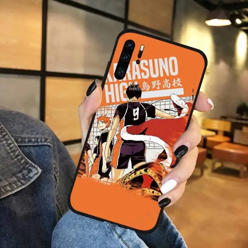 Nhật Bản Haikyuu Bóng Chuyền Anime Điện Thoại Ốp Lưng Funda Cho Huawei P9 P10 P20 P30 Lite 2016 2017 2019 Plus Pro P thông Minh phone case for huawei