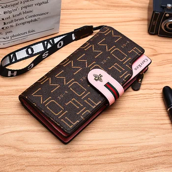

New Women's Clutches European And American Fashion Card Bag Vertical Large Capacity Multi-functional Wallet