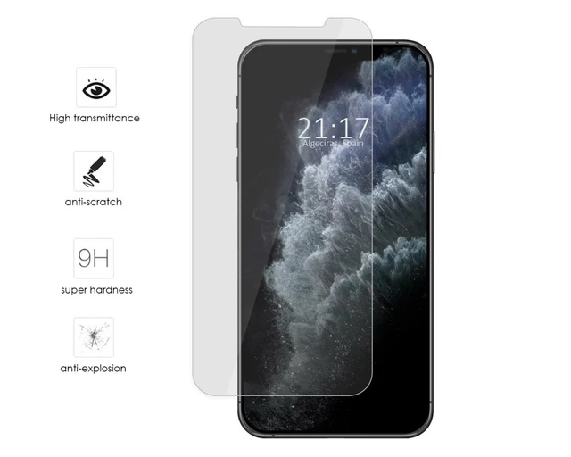 Protector Pantalla Completa Para Iphone 11 Pro Max 3d 5d Negro Cristal  Templado Premium