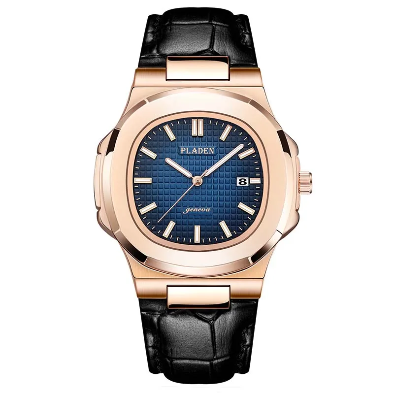 PL1030 PP NAUTILUS 5711 дизайнерские Брендовые Часы PLADEN для мужчин, полностью стальные светящиеся стрелки, роскошные мужские наручные часы AAA patek, мужские часы - Цвет: PL1030