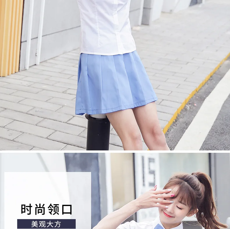 [Ten for] Summer New Style Pleated Skirt Korean-style Hipster College Style High-waisted Slimming Versatile Skirt