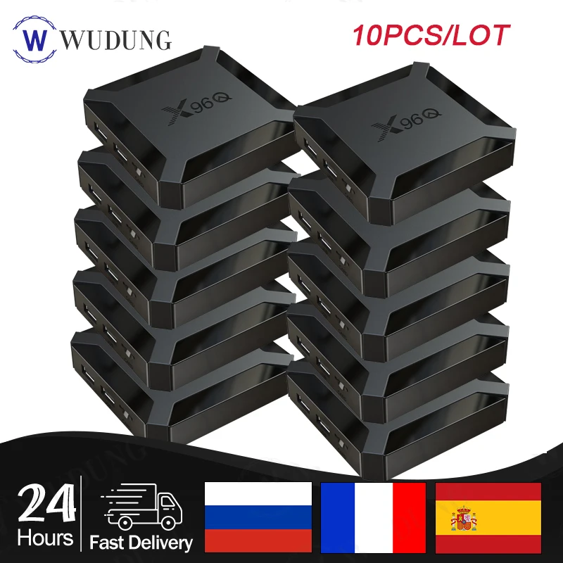 Оптовая продажа 10 шт./лот 2021 X96Q TV BOX Android 0 Allwinner H313 четырехъядерный 2 Гб 16 4K