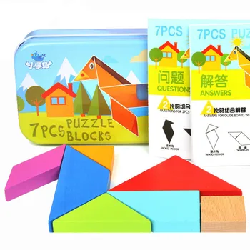 

Baby Wooden Pattern Jigsaw Puzzle Toy Children Intelligence Puzzle Kindergarten Early Educational Toys Sorting Games