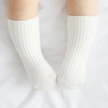 Новинка года; сезон весна-лето; Стильные Детские однотонные носки без пятки в Вертикальную Полоску из чесаного хлопка для мужчин и женщин