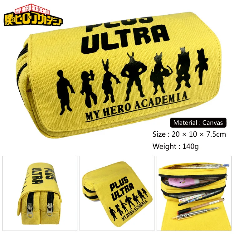 Аниме Мой боку нет героев Академия Deku Izuku Shoto Косплей ручка сумки двойная молния