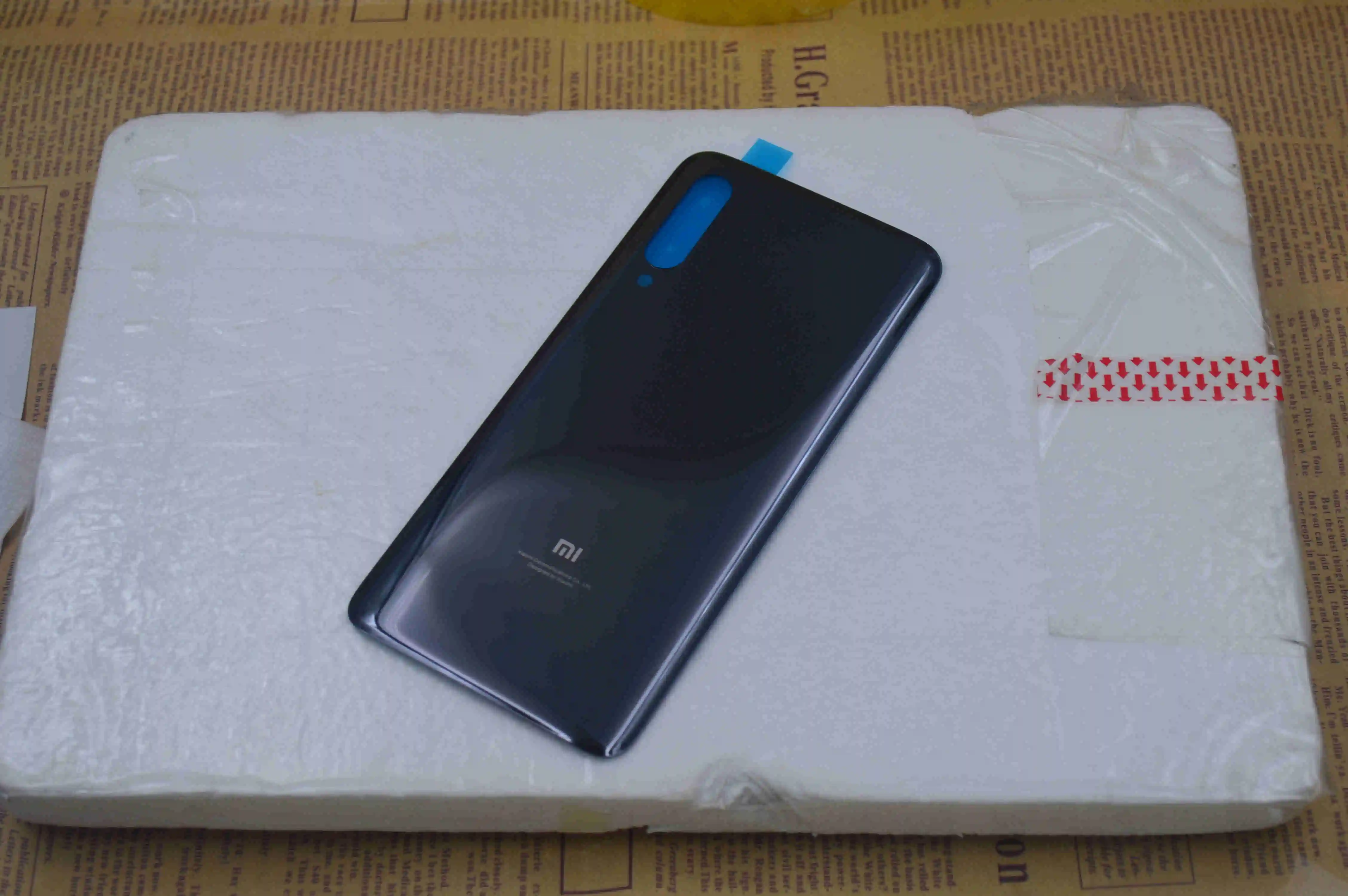 Новинка 100% Крышка батарейного отсека для Xiaomi Mi 9 Задняя стеклянная панель Mi9