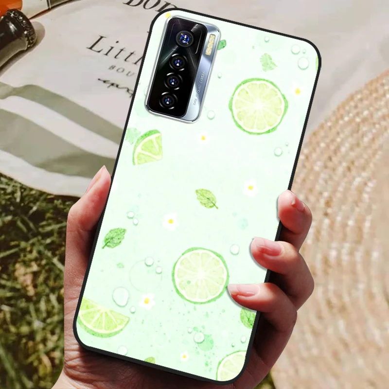 Silicone Back Cover Phone Case with Soft Bumper Coque