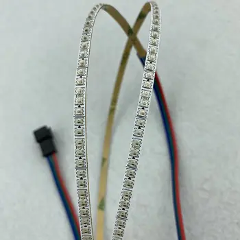 

150LEDs/50cm/ WS2812C-2020 /led addressable pixel strip;flexible/ DC5V/ RGB full color/ IP20/ WHITE PCB/ 4mm wide PCB/0.5m long/