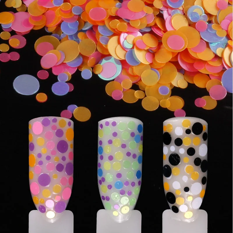 

12styles and colors 1box set nail accessories Mixed12color suit Round sequins-glitter sequins-mixed color colorful-small sequins