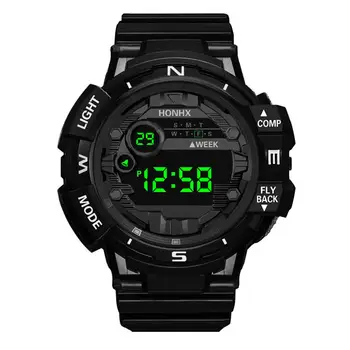 

часы мужские HONHX Digital Watch Waterproof Multifunction Mens Sport Watches LED Back Light Alarm Male Clock Relogio Masculino